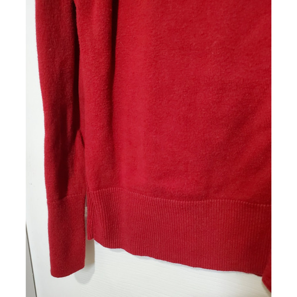 Eddie Bauer Christine Long Sleeve Womens Cardigan Sweater Red Size LG - Picture 3 of 12
